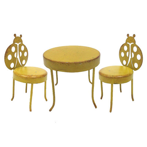DISC-METAL TABLE & CHAIRS SET C/48 MINIMUM OF 2