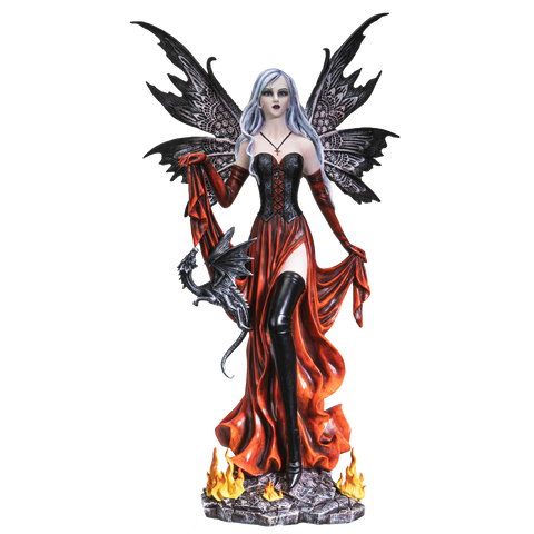 ^ FIRE FAIRY WITH BLACK DRAGON C/1