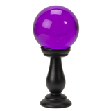 SMALL PURPLE CRYSTAL BALL ON STAND C/12