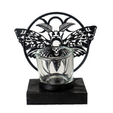 DEATH'S HEAD MOTH TEA LIGHT HOLDER C/24