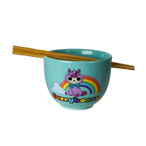 FURRYBONES UNI BOWL WITH CHOPSTICKS C/24 MUST BUY 4