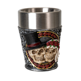 LOVE NEVER DIES SHOT GLASS C/96