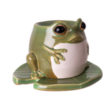 FROG ON LILY PAD OIL BURNER C/24