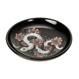 SERPENTINE FLORAL SNAKE TRINKET DISH C/24