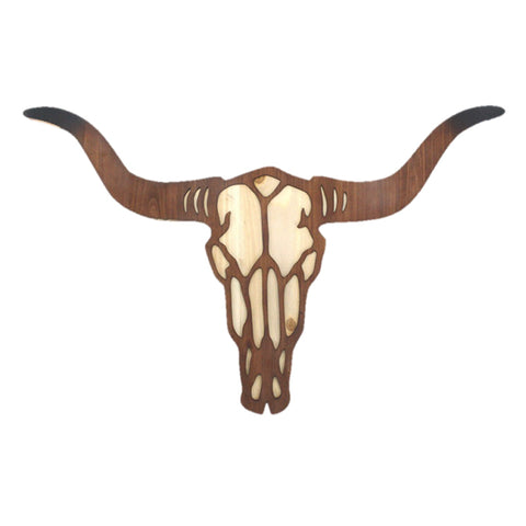 LONGHORN SKULL WALL PLAQUE C/6