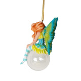 CLOVER BUBBLE RIDER FAIRY ORNAMENT C/32