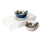FLW 2PC MED BOWL SET IMPERIAL HOTEL PEACOCK 6"D C/16 MIN OF 2