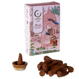 *ND MUSK DHOOP CONES 18PCS W/HOLDER C/216
