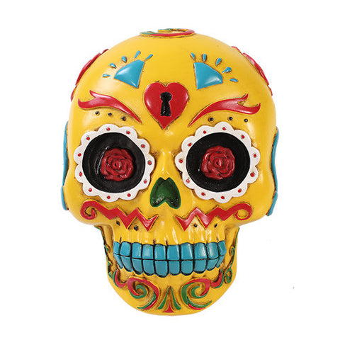 DISC-D.O.D SKULL PLAQUE YELLOW/16 MINIMUM OF 2