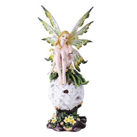 FAIRY SITTING WITH LED C/6