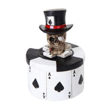 DISC-POKER SKULL MINI BOX  4PC PACK  C/12 MINIMUM OF 2