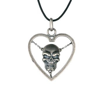 HEART SKULL PENDANT , DC/60