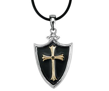 CROSS SHIELD PENDANT , C/60