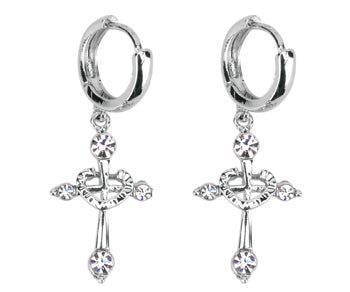 CROSS AND HEART EARRINGS , DC/60