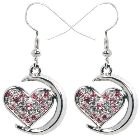 MOON HEART EARRINGS , DC/60