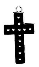 BLACK CROSS PENDANT , DC/60