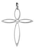 STONE CROSS PENDANT 316L, DC/60