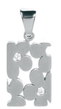 STONE FLOWER PENDANT 316L , DC/60