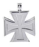 TWIN IRON CROSS PENDANT 316L, C/60