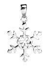 SNOWFLAKE PENDANT 316L, DC/60