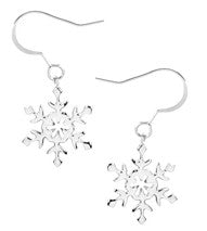 SNOWFLAKE EARRINGS 316L, DC/60