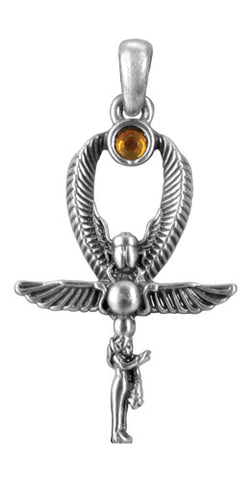 WINGED SCARAB PENDANT, C/60