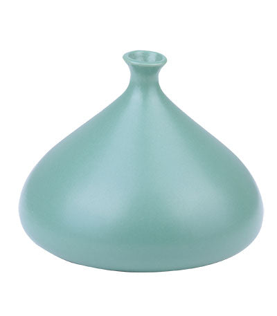 TECO KISS VASE, GREEN C/12