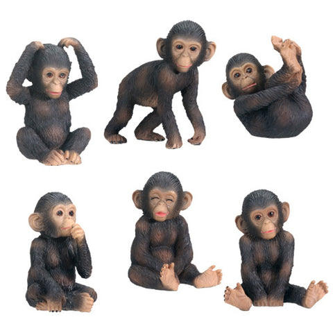 CHIMPANZEES (SET OF 6), C/18