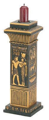 ^EGYPTIAN COLUMN CANDLEHOLDER, C/36