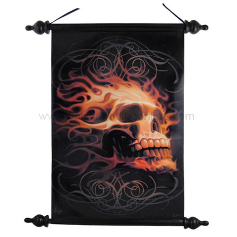 FIRE SKULL SCROLL C/24