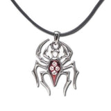Red Gem Spider Necklace