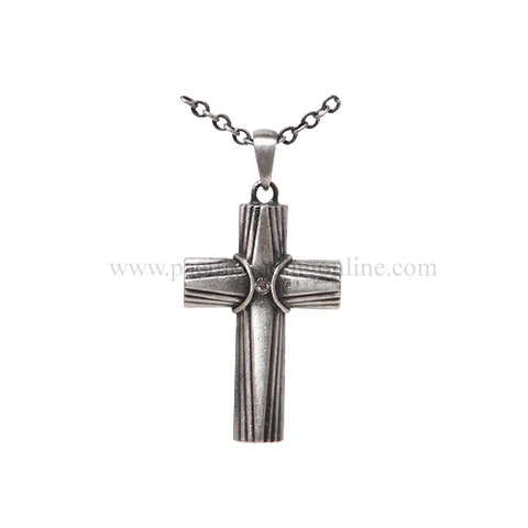 RUSTIC CROSS NECKLACE C/60