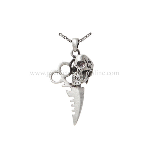 DAGGER SKULL NECKLACE C/60