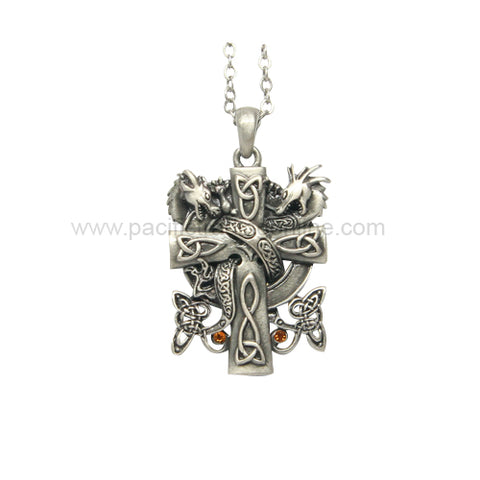 Dragon Cross Necklace