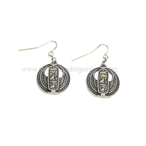 EGYPTIAN CARTOUCHE EARRINGS